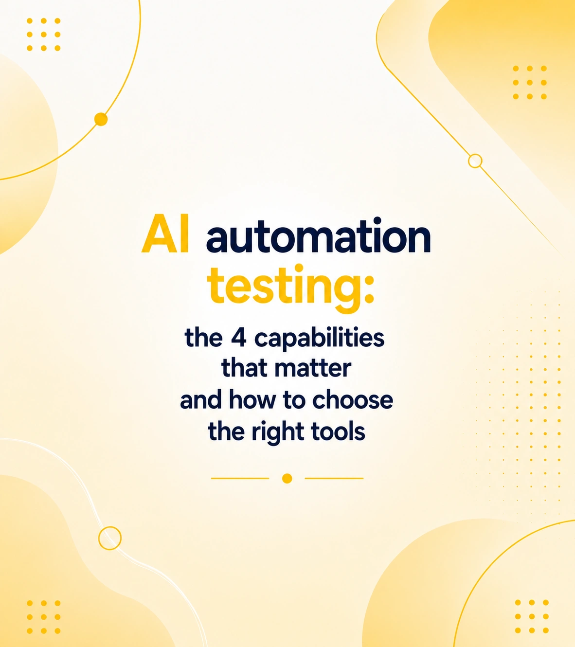 AI automation testing