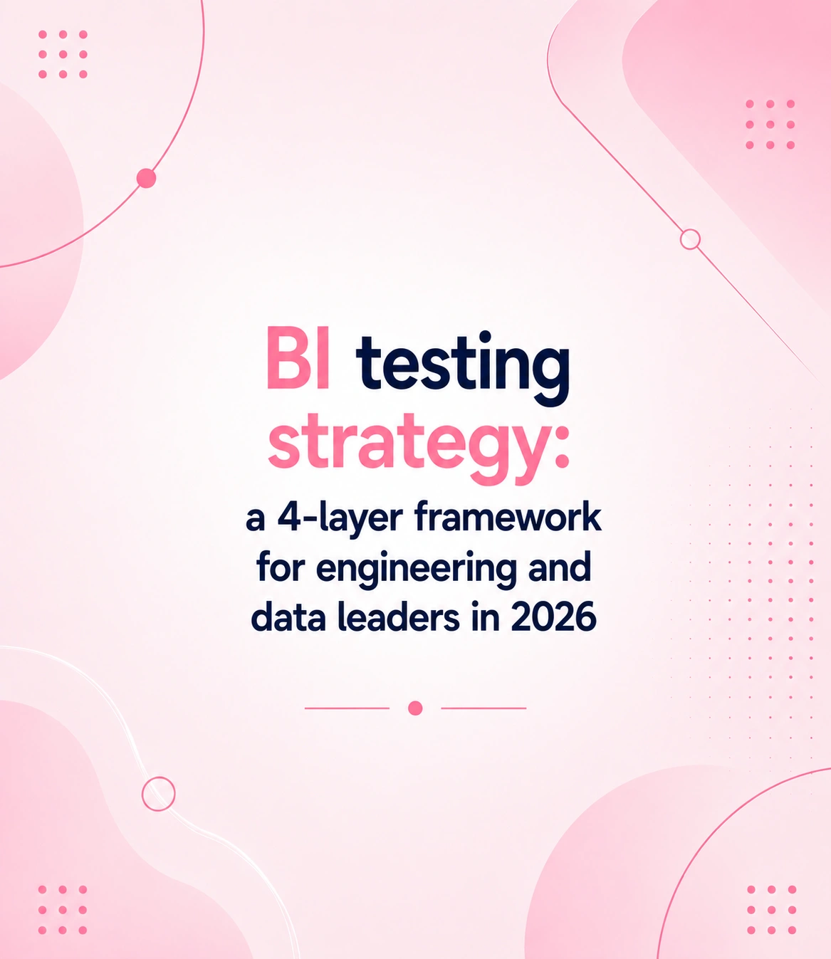 BI testing strategy