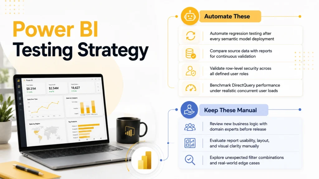 Power BI automation testing