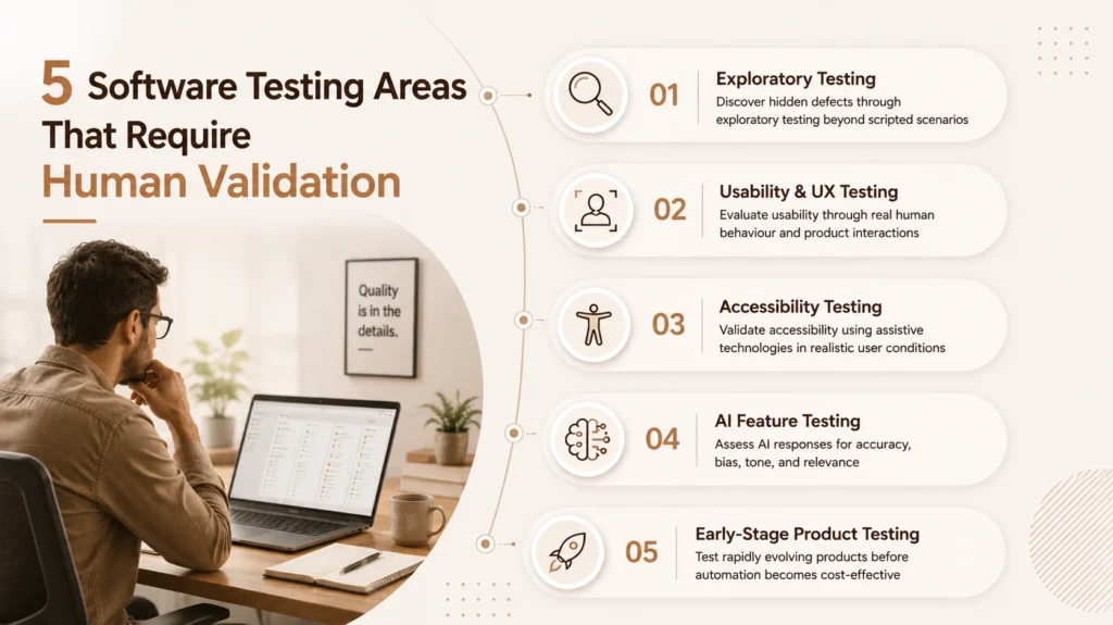 The 5 manual software testing types